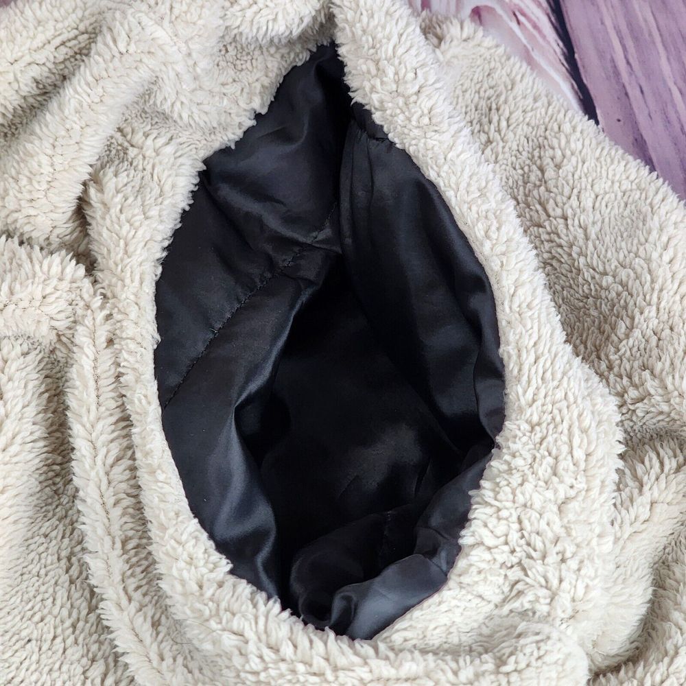 Eddie Bauer Outdoor Mens 2XL Zip Up Charcoal Faux Fur Lined Jacket Pockets‎ Warm - Picture 5 of 16